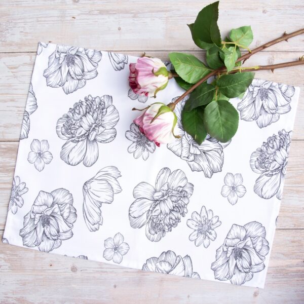 Chemin de table fait main "Au temps" – Image 4